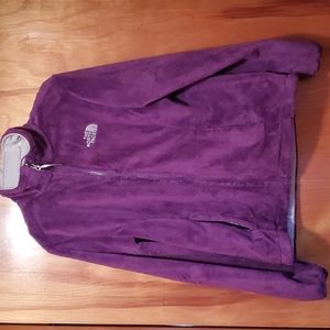 Womens purple Northface Osito zip up. Size small